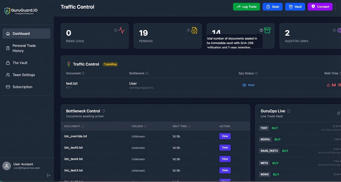 Traffic Control Dashboard